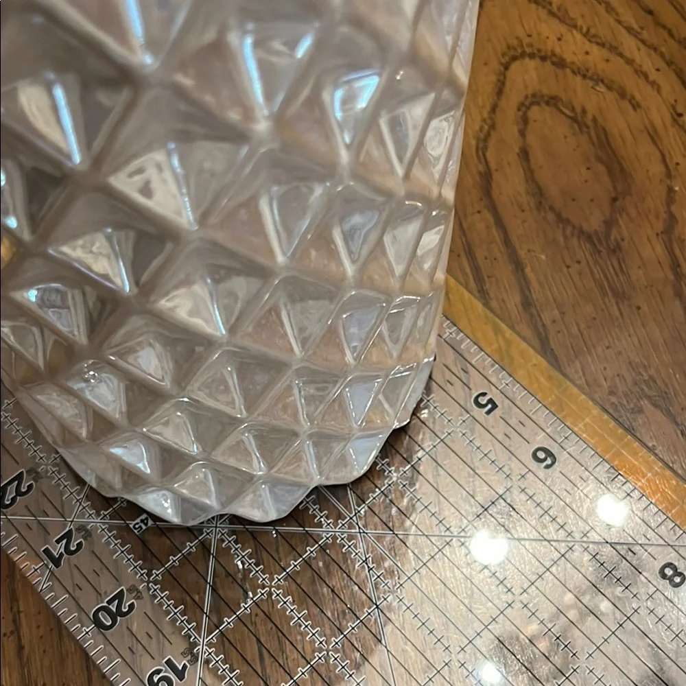 Elegant Cream Iridescent‎ Textured Vase